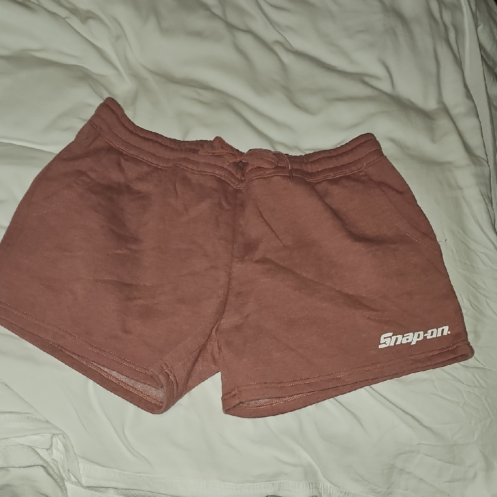 Snap-on Women's Athletic Shorts in Rich Brown